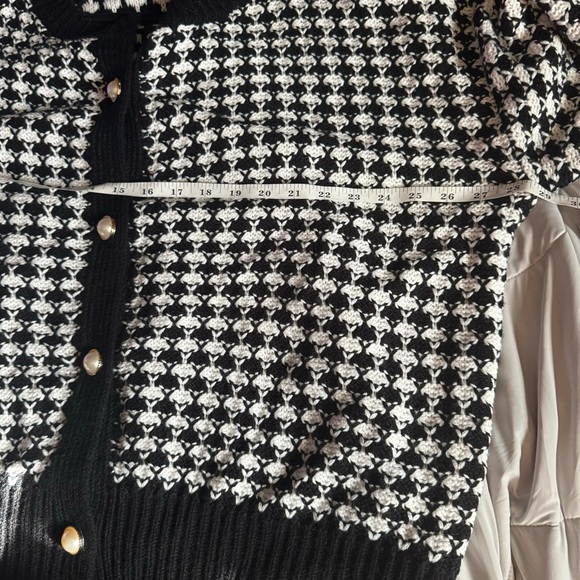 Plus size plaid knit cardigan sweater size 2xl - Picture 3 of 7